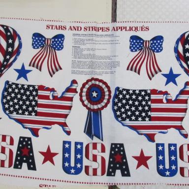 STARS AND STRIPES APPLIQUE'S 星条旗柄パネル